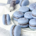 Blueberry Yuzu Macarons