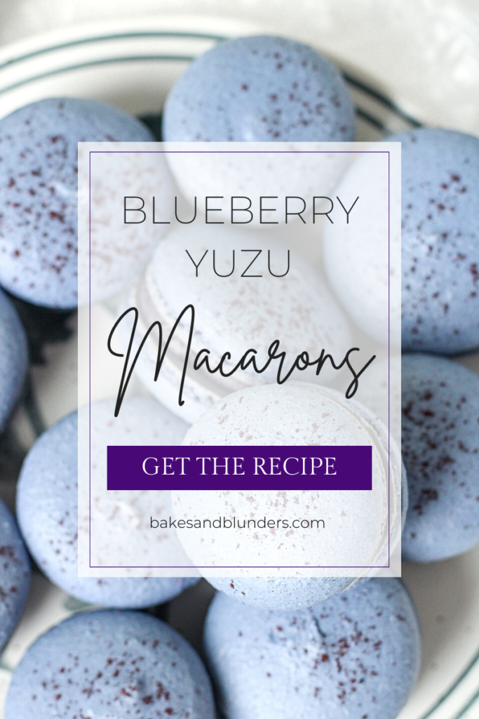 Blueberry Yuzu Macarons | Bakes & Blunders