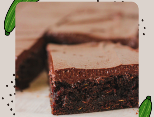 Frosted Zucchini Brownies | Bakes & Blunders