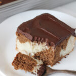 Marble Sheet Cake with Fudge Frosting